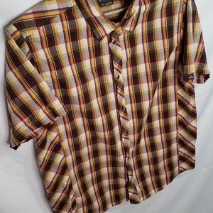 PrAna SS Snap Button Shirt Large